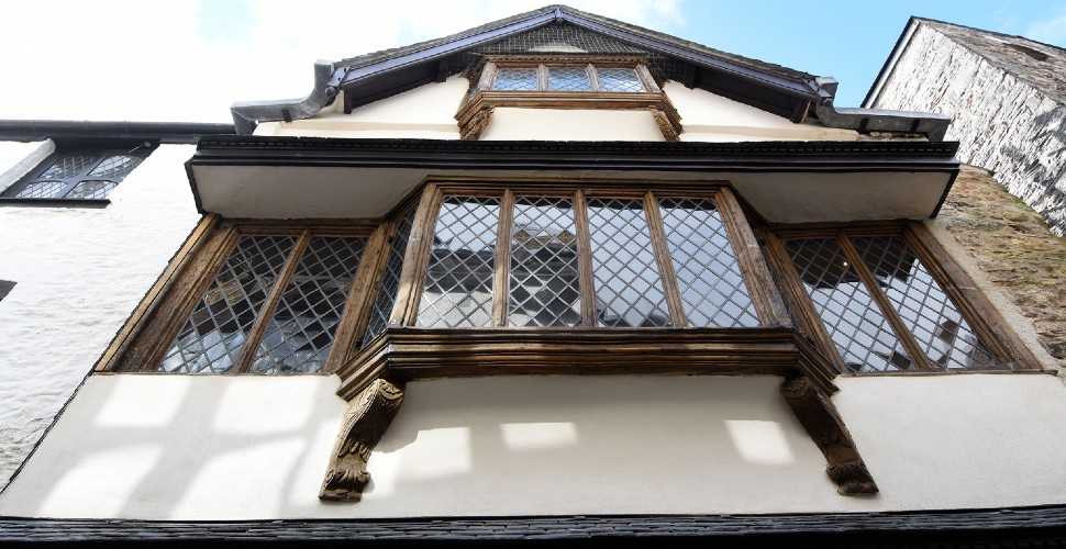 Exterior of the historic Elizabethan house 